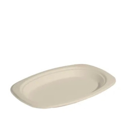 ENVIROBOARD SMALL OVAL PLATE 9X6.5INCH 125'S