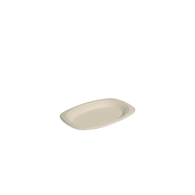 ENVIROBOARD SMALL OVAL PLATE 9X6.5INCH 125'S