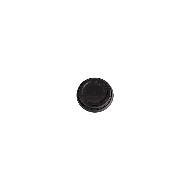 COFFEE LIDS BLACK ENVIRO 8/12/16OZ 50S