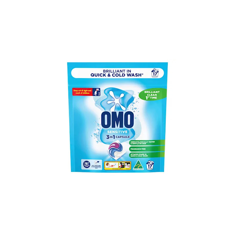 3 IN 1 SENSITIVE LAUNDRY CAPSULES 17S