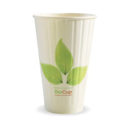 PAPER CUP DOUBLE WALLED LEAF PRINT 16OZ 50S