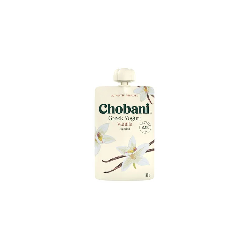 VANILLA GREEK YOGHURT POUCH 140GM