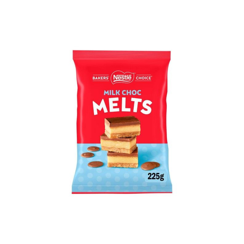 MILK CHOCOLATE MELTS 225GM