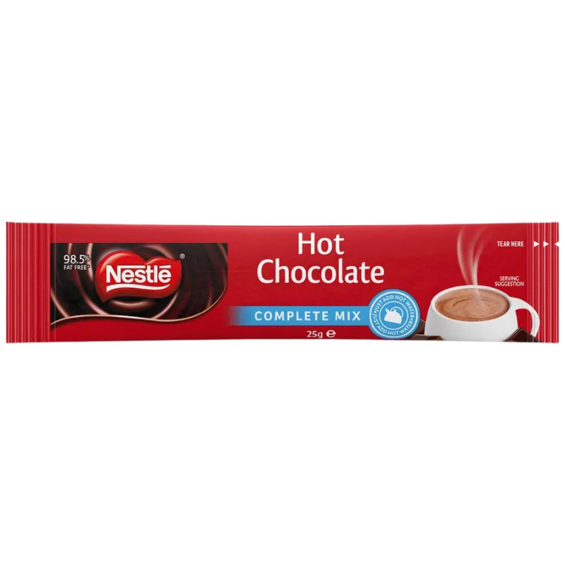 COMPLETE MIX HOT CHOCOLATE STICKS 100X25GM