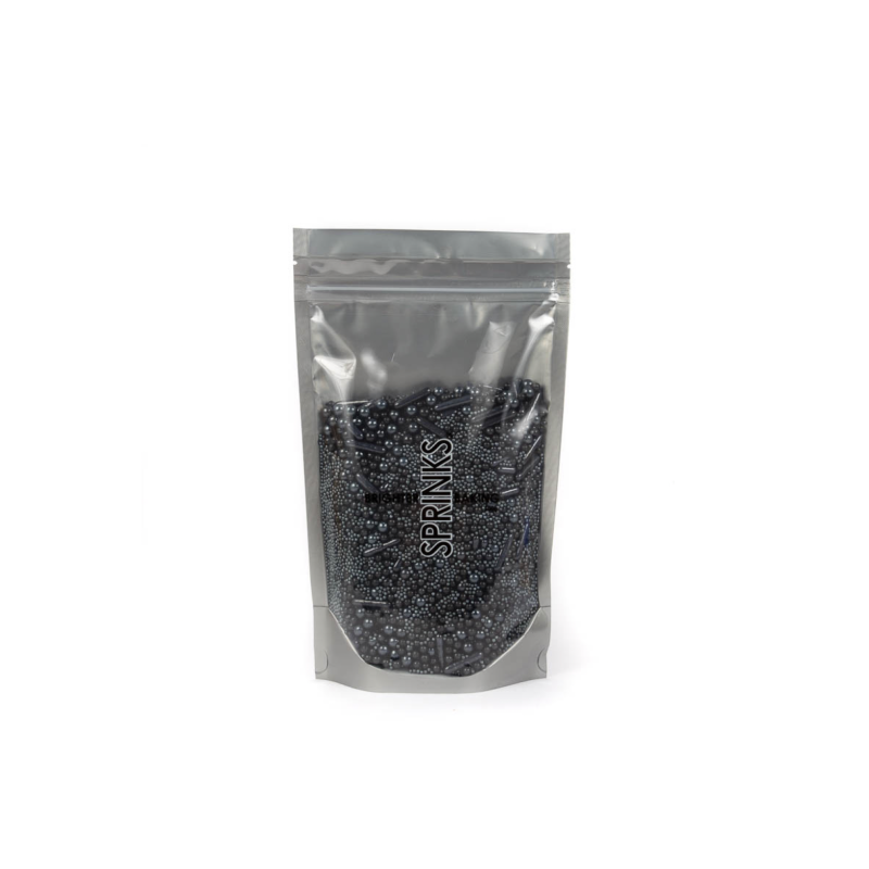 BUBBLE AND BOUNCE BLACK SPRINKLES 500GM