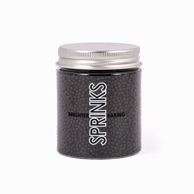 MINI TUB BLACK SPRINKLES NONPARIELS 65GM