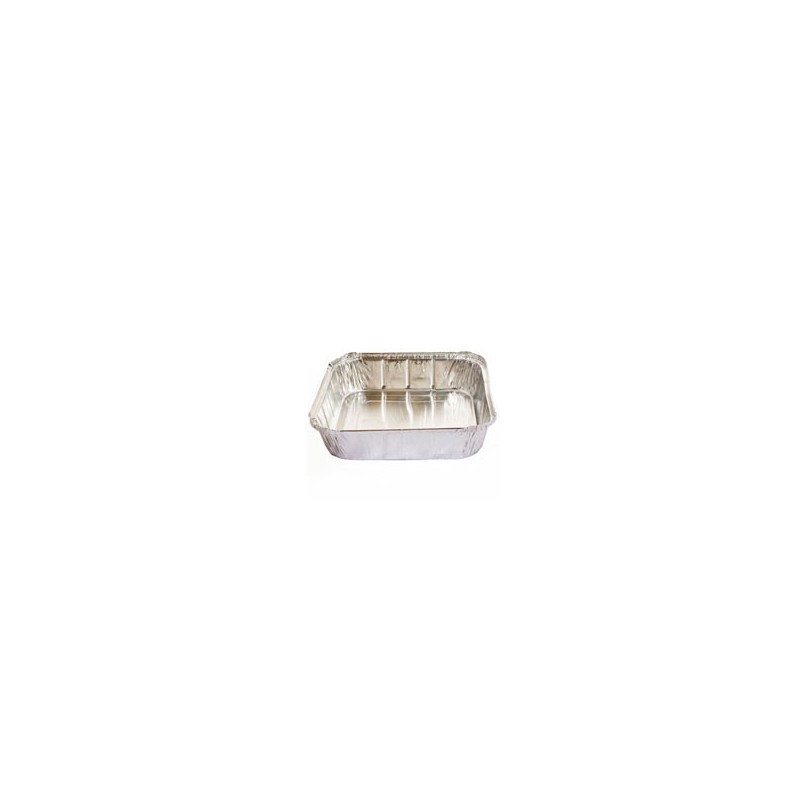 340ML DEEP SINGLE SERVE FOIL SQUARE CONTAINERS C7313 100'S