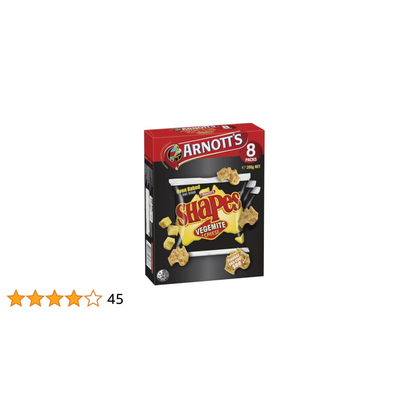 SHAPES VEGEMITE AND CHEESE 8PK