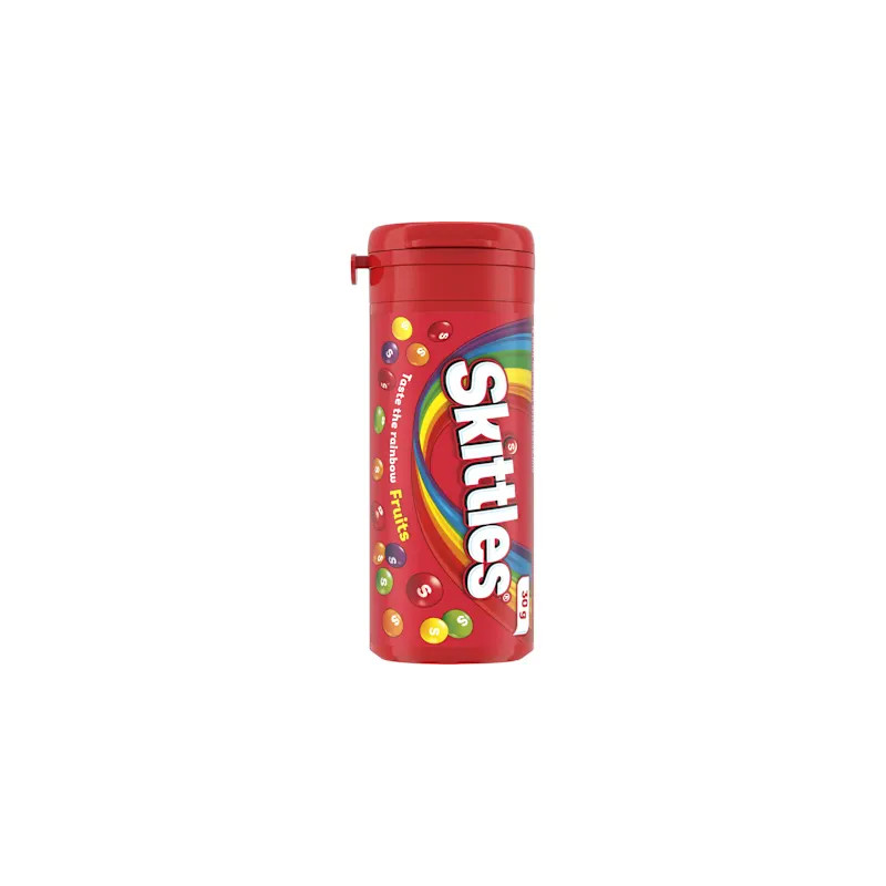 SKITTLES SNACK TUBE 12X30G