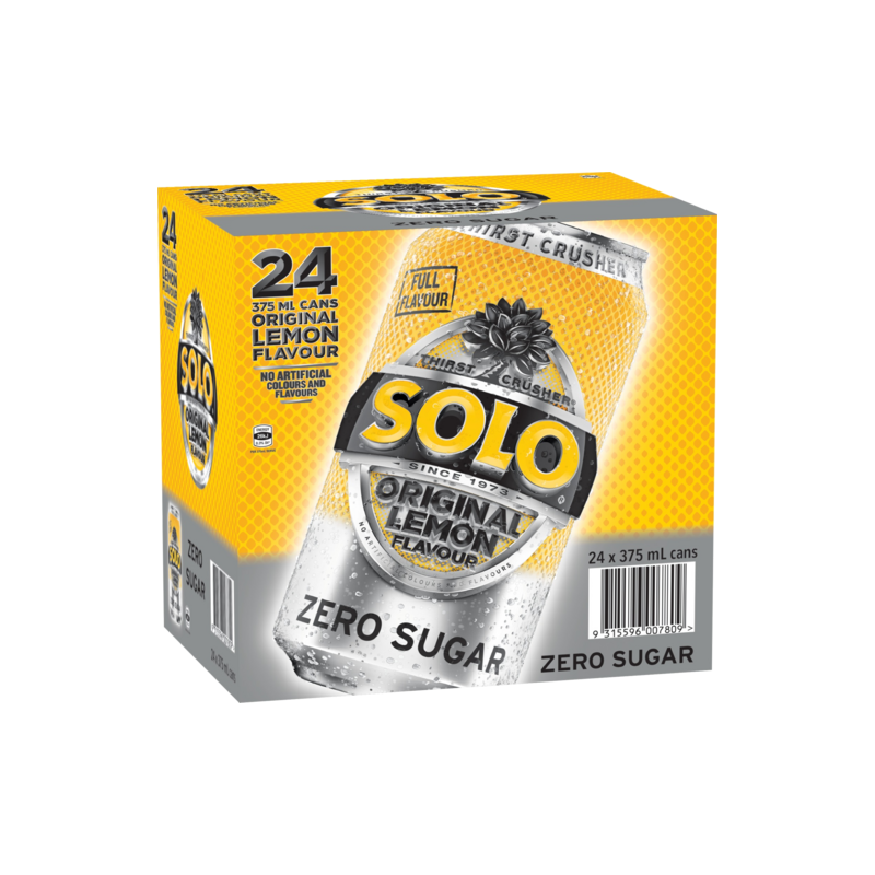 SOLO LEMON ZERO SUGAR CUBE 24X375ML