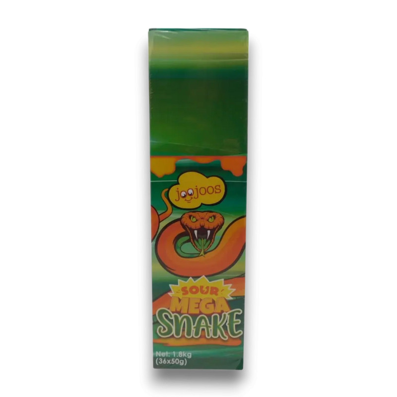 JOO JOOS WRAPPED SOUR MEGA SNAKES 36X50GM