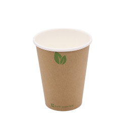 SINGL WALL HOT BROWN CUP 12OZ 355ML 50S