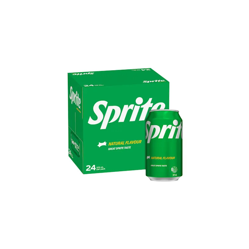 SPRITE LEMONADE SOFT DRINK CANS 24X375ML***