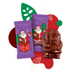 DAIRY FREE CHOCOLATE SANTAS CHRISTMAS MULTIPACK 12PK
