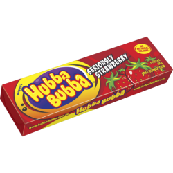 HUBBA BUBBA BUBBLE GUM SERIOUSLY STRAWBERRY 20X35GM