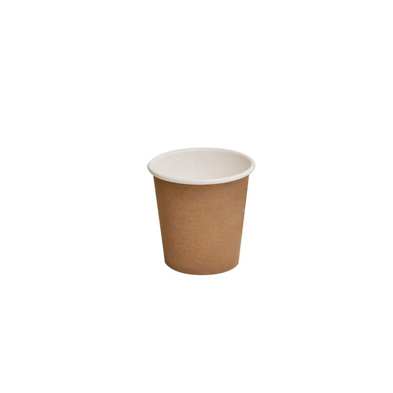 BROWN KRAFT SINGLE WALL HOT CUP 4OZ 50'S