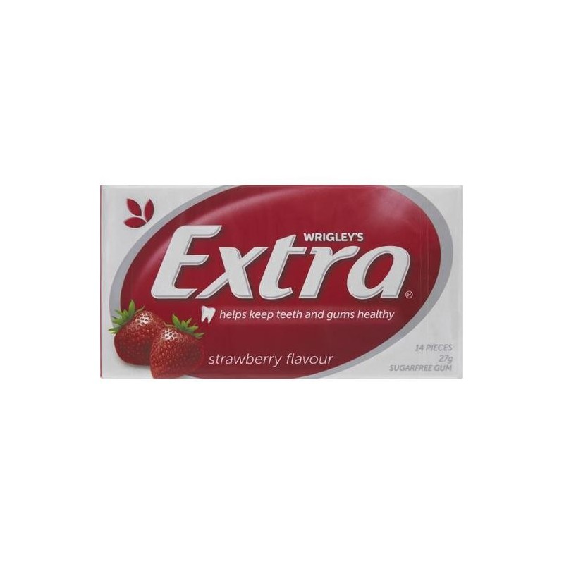 EXTRA STRAWBERRY ENVELOPE PACK SINGLE 27GM
