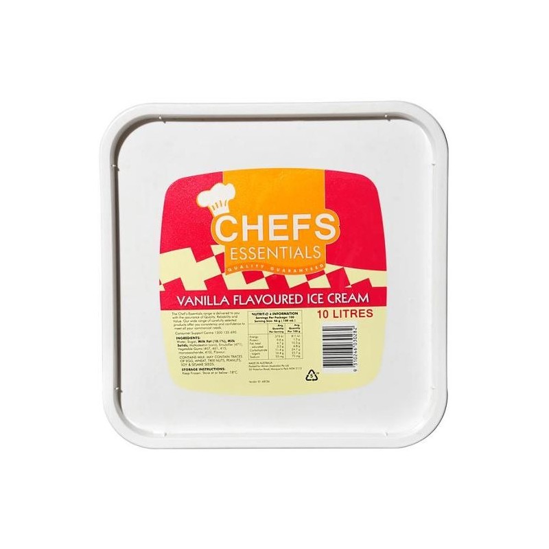 ICE CREAM VANILLA 10L