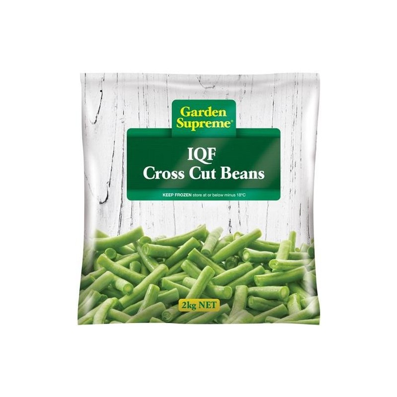 X CUT BEANS INDIVIDUALLY QUICK FROZEN 2KG