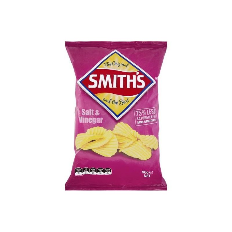 CRINKLE SALT AND VINEGAR CHIPS 90GM