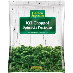 FROZEN CHOPPED SPINACH 2.5KG
