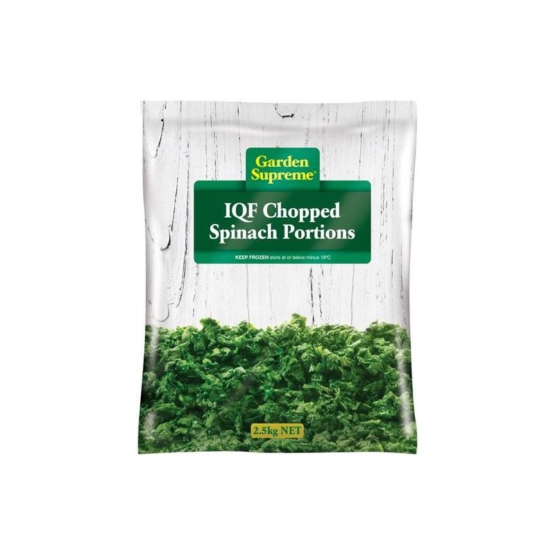 FROZEN CHOPPED SPINACH 2.5KG