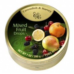 MIXED FRUIT DROPS TIN 200GM