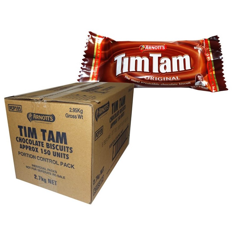 BISCUITS TIM TAM CHOCOLATE PORTIONS 150S BISCUITS TIM TAM CHOCOLATE PORTIONS 150S