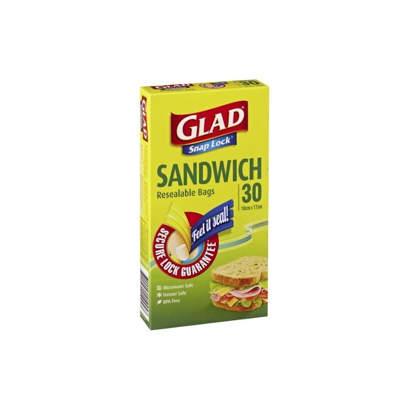 SNAP LOCK BAGS SANDWICH SIZE 30S