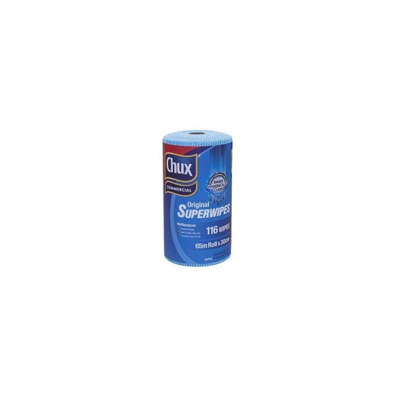 SUPERWIPES ECONOMY ROLL BLUE 3CM X 65CM...