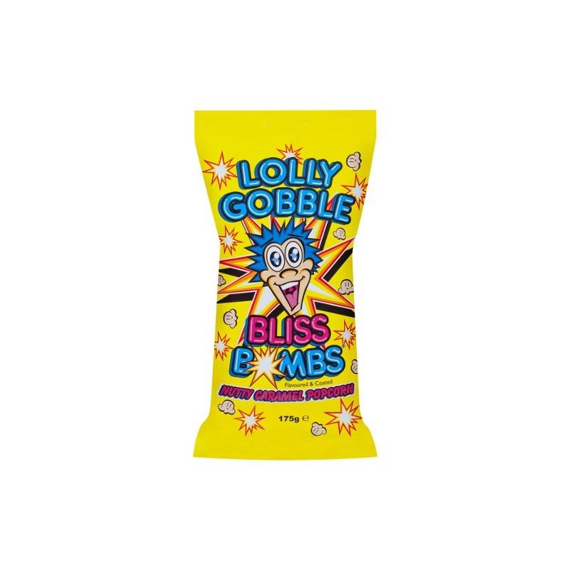BLISS BOMBS NUTTY CARAMEL POPCORN 175G