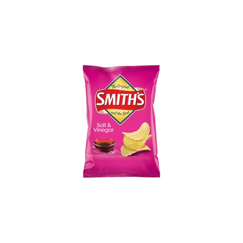 SALT and VINEGAR CRINKLE CUT POTATO CHIPS 170GM