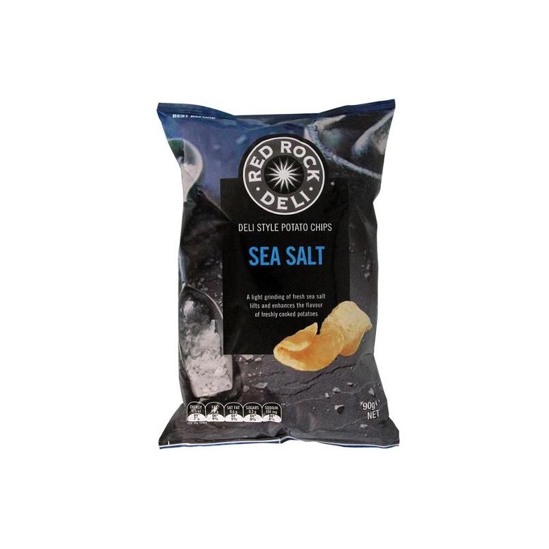 SEA SALT POTATO CHIPS 12X90GM