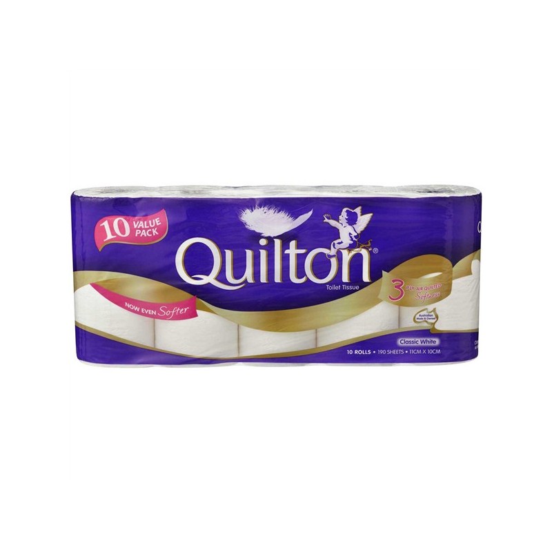 TOILET ROLL WHITE 3PLY 10PK