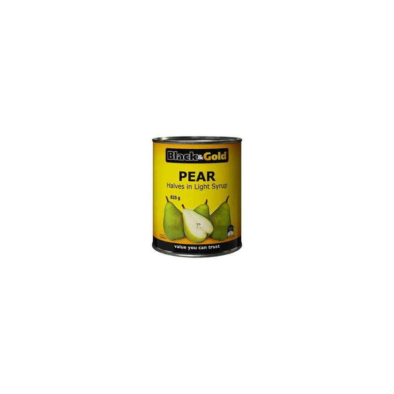 PEAR HALVES IN LIGHT SYRUP 825GM
