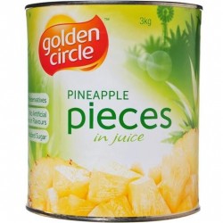 PINEAPPLE PIECES IN NATURAL JUICE  3KG