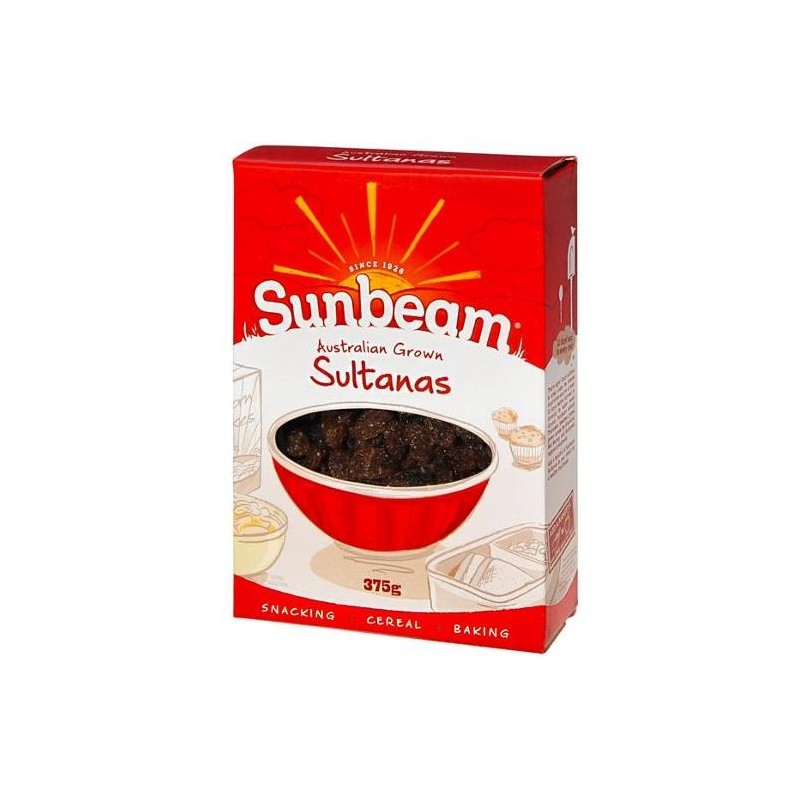 SULTANAS BOXED 375GM