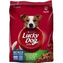 LUCKY DOG MINIS BEEF VEGETABLE AND PASTA 3KG